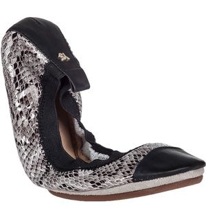 Yosi Samra Shoes - Yosi Samra Snake Print flat in smoke Yosi Samra Shoes - Yosi Samra Snake Print flat in smoke